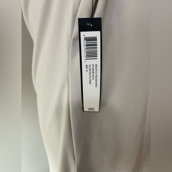 NWT-Catherine Malandrino Ivory Cowl Top - Picture 3 of 6